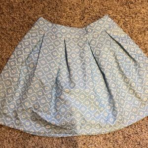Blue floral skirt